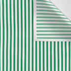 Narrow Vertical Stripes Kelly Green and White Pattern Wall Tapestry Gallery Image 3