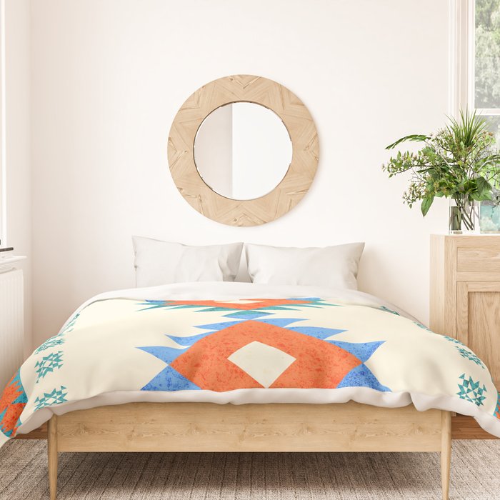 geometry navajo pattern no3 Duvet Cover Gallery Image 3