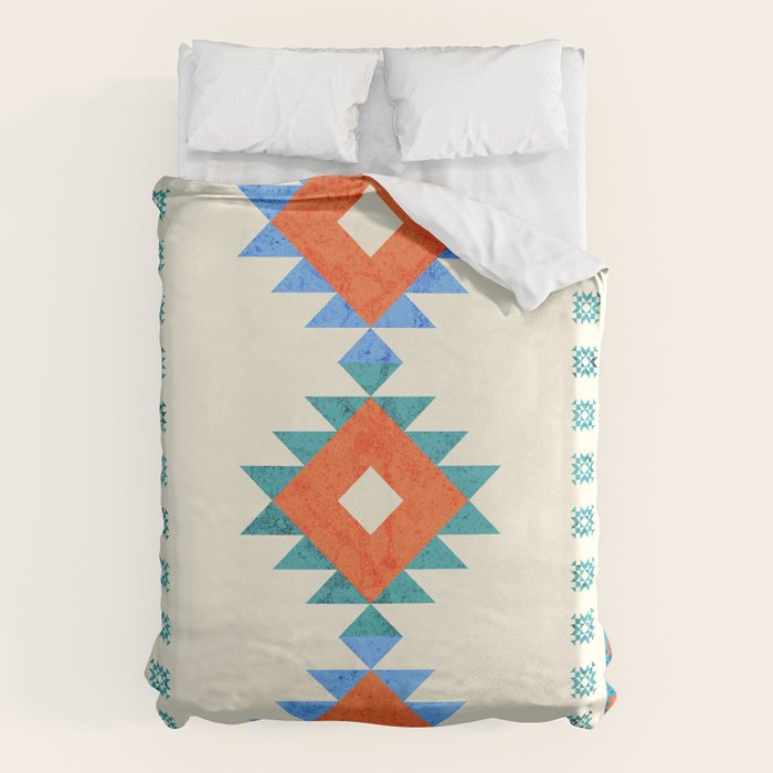 geometry navajo pattern no3 Duvet Cover Gallery Image 6