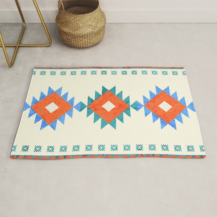 geometry navajo pattern no3 Rug Gallery Image 1
