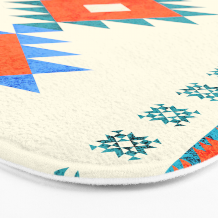 geometry navajo pattern no3 Bath Mat Gallery Image 3