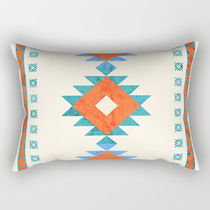 geometry navajo pattern no3 Rectangular Pillow Gallery Image 1
