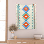 geometry navajo pattern no3 Wall Tapestry Gallery Image 2