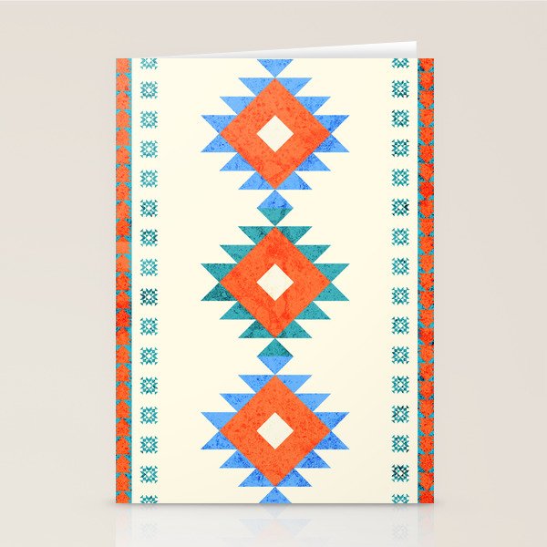 geometry navajo pattern no3 Stationery Card Gallery Image 1