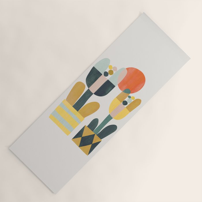 Two flowers Yoga Mat Gallery Image 1