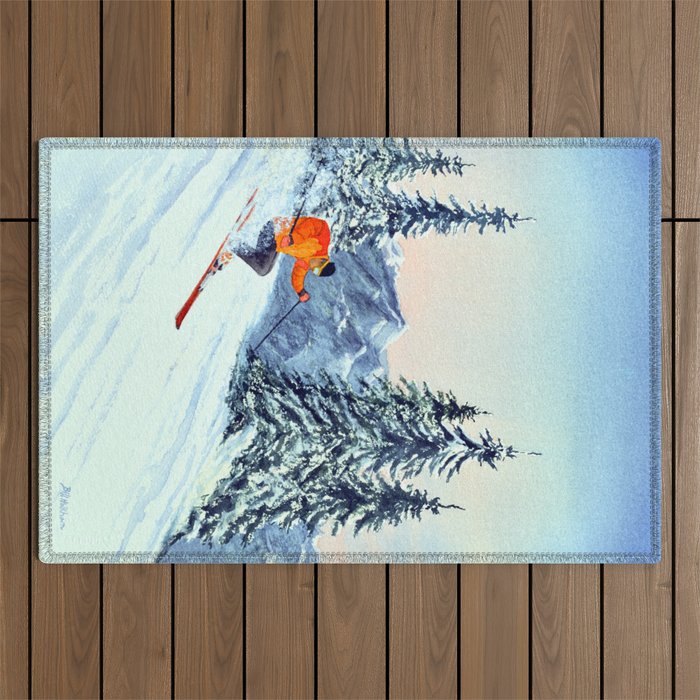 Skiing The Clear Leader Outdoor Rug Gallery Image 1