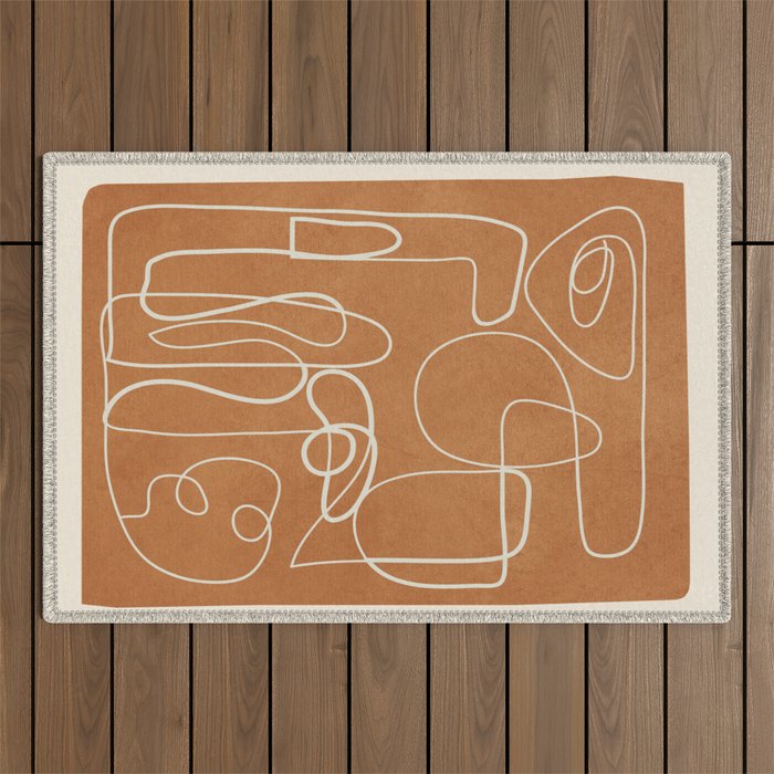 Lines in Space 8 Outdoor Rug Gallery Image 1
