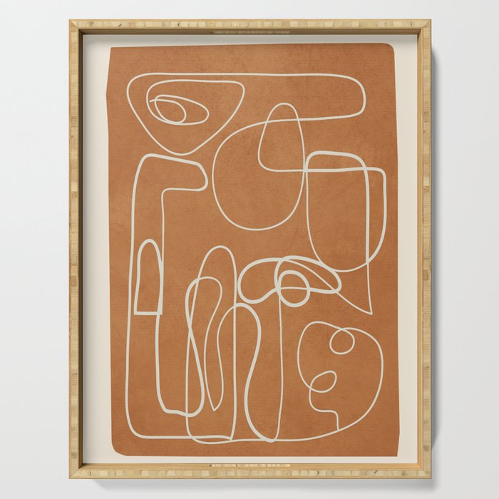 Lines in Space 8 Serving Tray Gallery Image 1