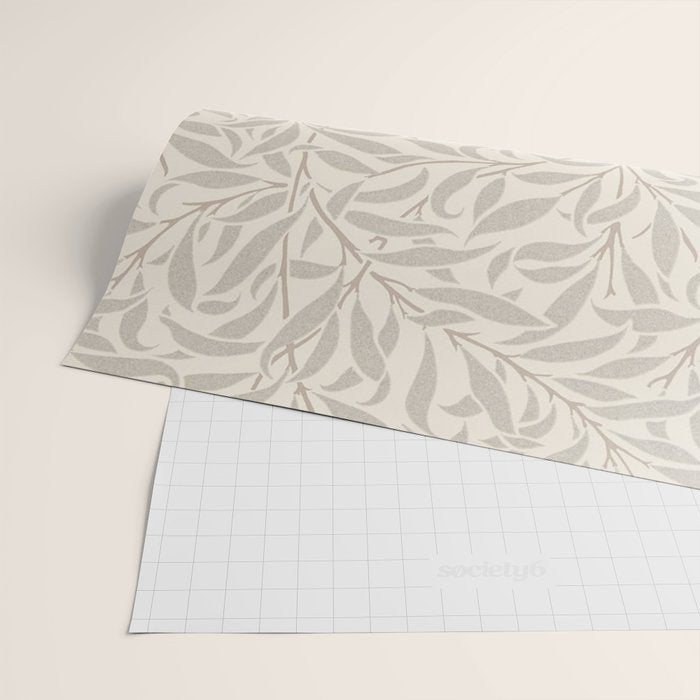 William Morris Willow Bough Ecru Silver Wrapping Paper Gallery Image 2