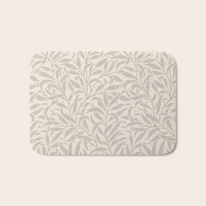 William Morris Willow Bough Ecru Silver Bath Mat