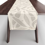William Morris Willow Bough Ecru Silver Table Runner Gallery Image 1