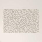 William Morris Willow Bough Ecru Silver Welcome Mat Gallery Image 1