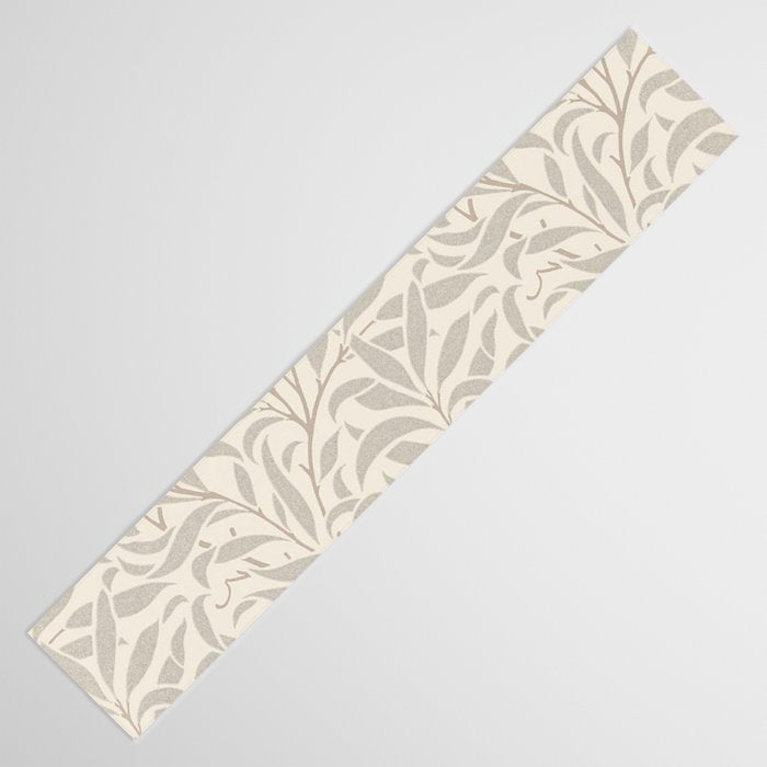 William Morris Willow Bough Ecru Silver Table Runner Gallery Image 3