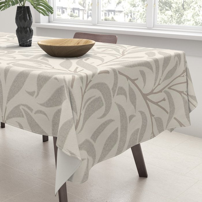 William Morris Willow Bough Ecru Silver Tablecloth Gallery Image 3
