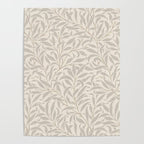 William Morris Willow Bough Ecru Silver Poster Gallery Image 4
