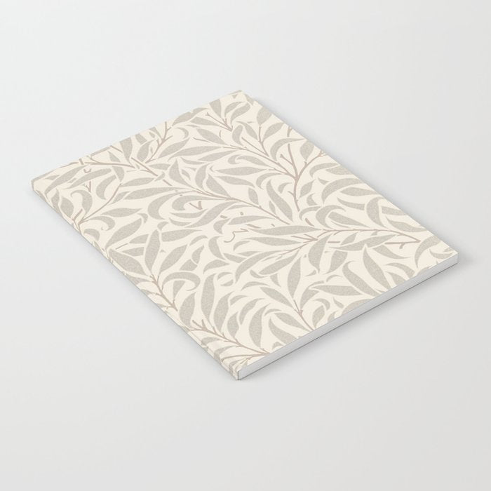 William Morris Willow Bough Ecru Silver Notebook Gallery Image 1