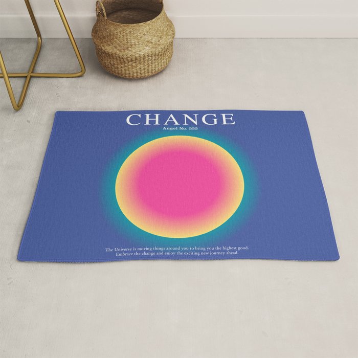 Gradient Angel Numbers: Angel Number 555 - Change Rug Gallery Image 1