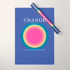 Gradient Angel Numbers: Angel Number 555 - Change Wrapping Paper Gallery Image 1