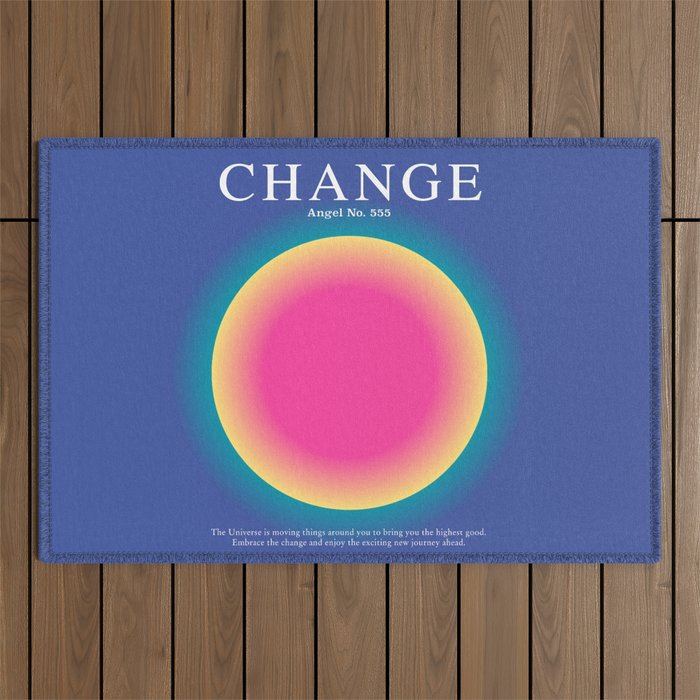 Gradient Angel Numbers: Angel Number 555 - Change Outdoor Rug Gallery Image 1