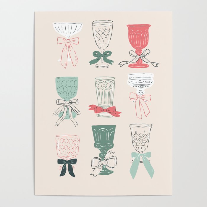 Holiday Bow Cocktails Poster Gallery Image 4