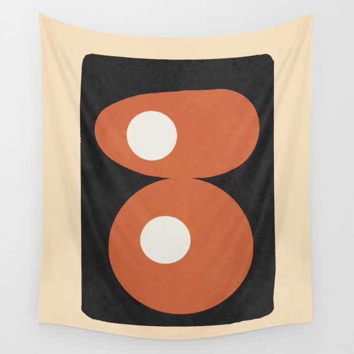 Mid-Century Abstract Balance 09 Wall Tapestry Gallery Image 4
