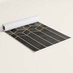 Black and White Gradient Cubes Yoga Mat Gallery Image 2