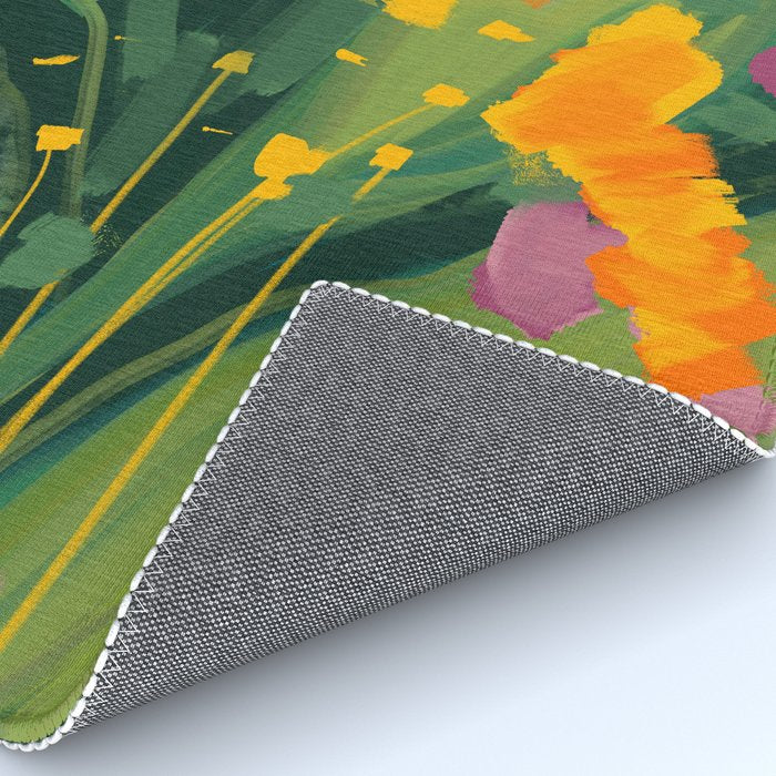 Abstract Floral Evening Rug Gallery Image 4