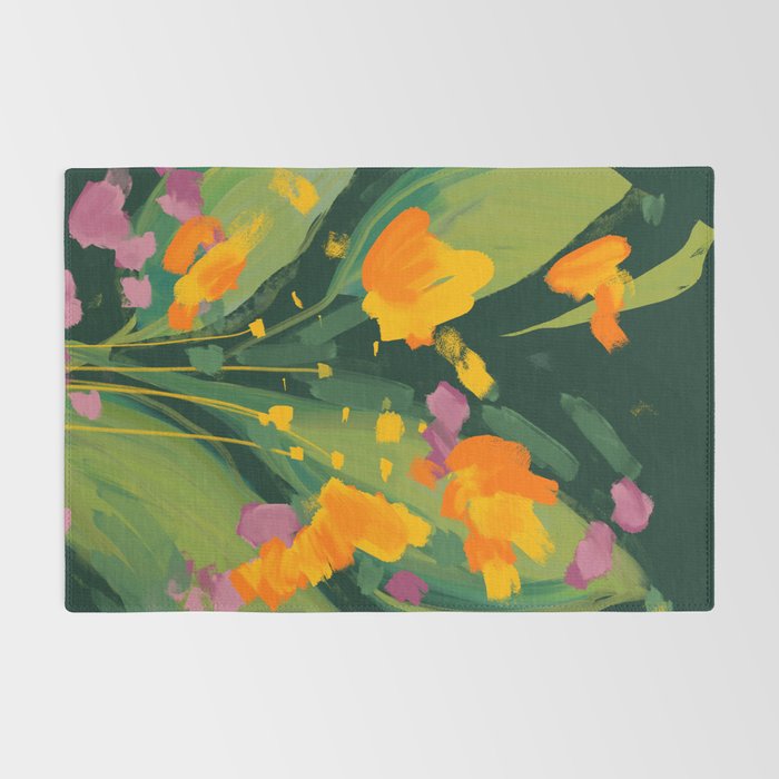 Abstract Floral Evening Rug Gallery Image 2