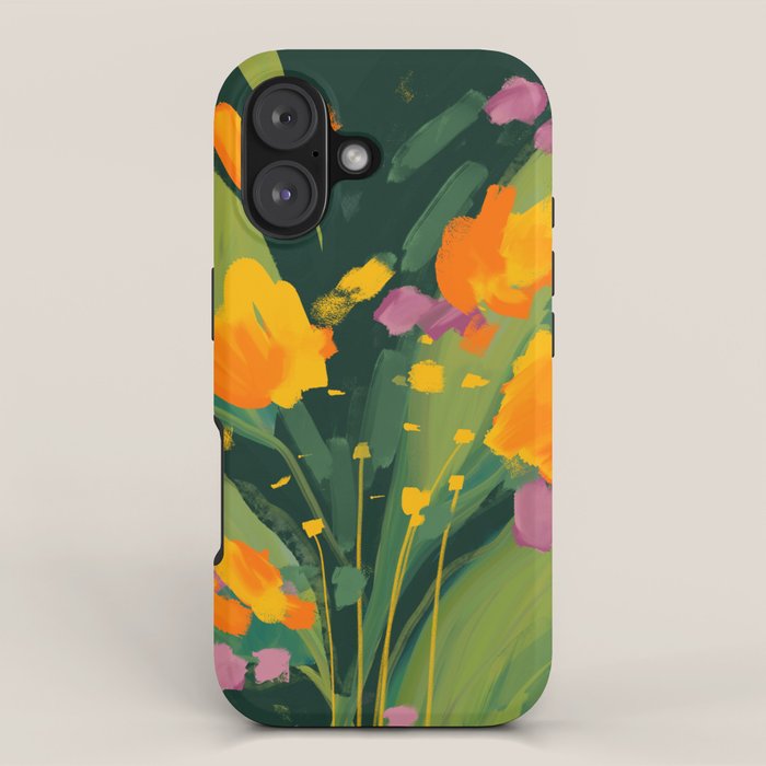 Abstract Floral Evening iPhone Case Gallery Image 1