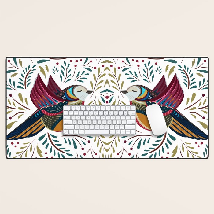 Peace Bird | White Desk Mat Gallery Image 1