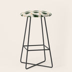 Christmas Tree in Golden Ribbon Seamless Holiday Pattern Stool Gallery Image 1