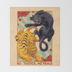 No Justice, No Peace Throw Blanket Gallery Image 2