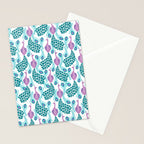 Peacock pattern cute bird nursery minimal home decor peacocks plume feathers Stationery Card Gallery Image 2