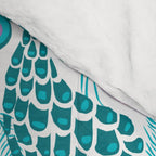 Peacock pattern cute bird nursery minimal home decor peacocks plume feathers Comforter Gallery Image 4
