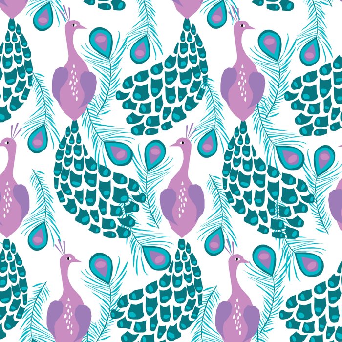 Peacock pattern cute bird nursery minimal home decor peacocks plume feathers Coffee Mug Gallery Image 2