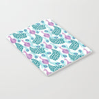 Peacock pattern cute bird nursery minimal home decor peacocks plume feathers Notebook Gallery Image 2