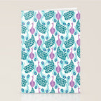 Peacock pattern cute bird nursery minimal home decor peacocks plume feathers Stationery Card Gallery Image 2
