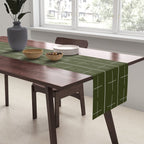 | + | + | Olive Green Table Runner Gallery Image 2