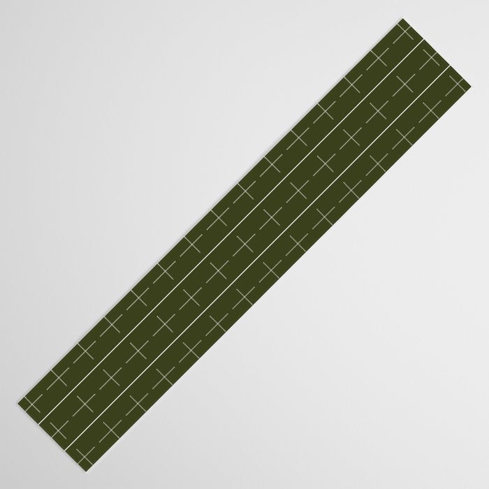 | + | + | Olive Green Table Runner Gallery Image 3