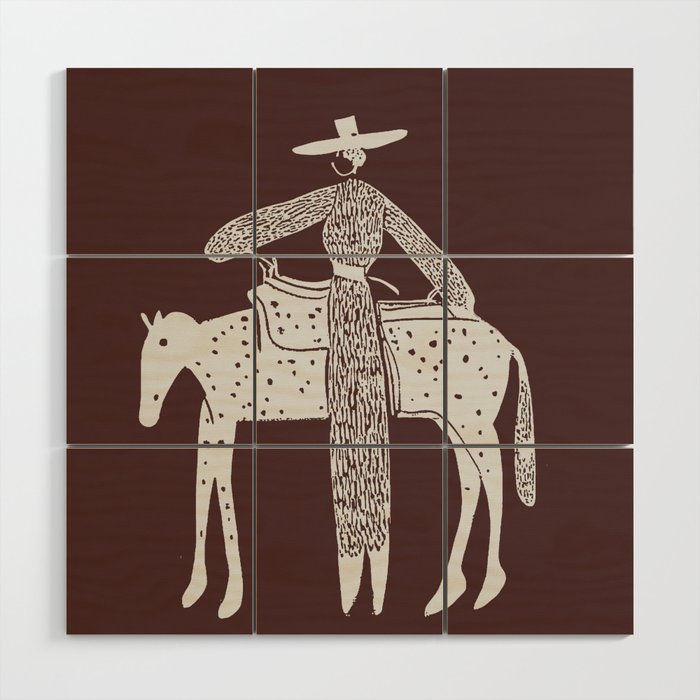 Solo Steady - Burgundy Wood Wall Art Gallery Image 1
