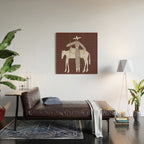 Solo Steady - Burgundy Wood Wall Art Gallery Image 2