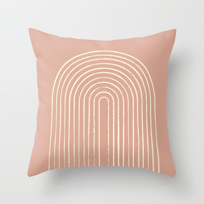 Arch Terra Pink Throw Pillow Gallery Image 6