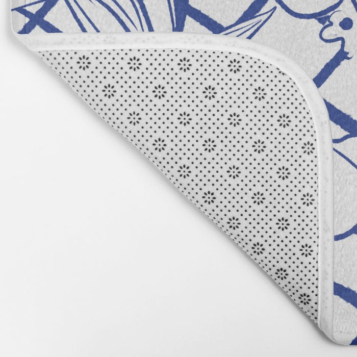 Blue line vases Bath Mat Gallery Image 2