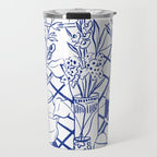 Blue line vases Travel Mug Gallery Image 1