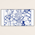 Blue line vases Desk Mat Gallery Image 3