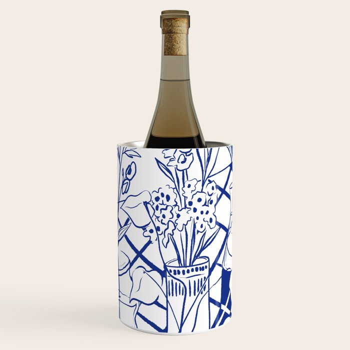 Blue line vases Wine Chiller Gallery Image 1