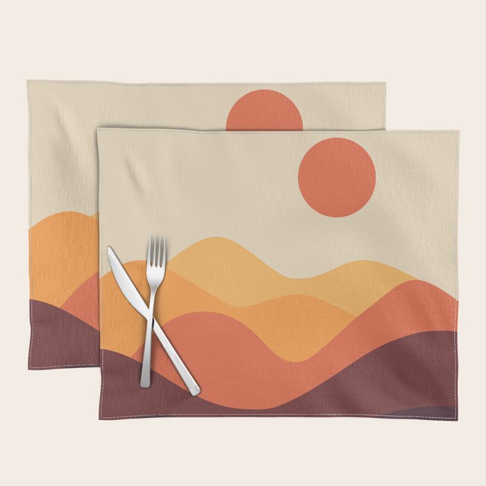 Geometric Landscape 21 Placemat Gallery Image 1
