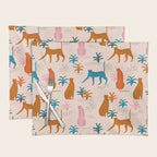 Rainbow cheetahs Placemat Gallery Image 1