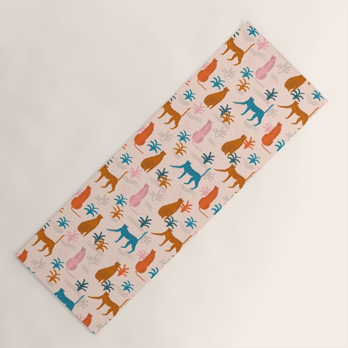 Rainbow cheetahs Yoga Mat Gallery Image 1