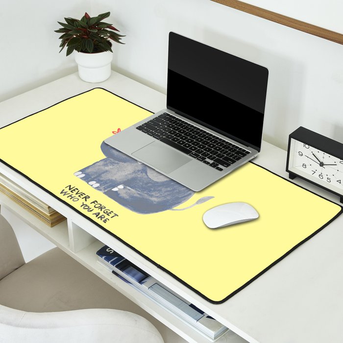 Elephant never forgets Desk Mat Gallery Image 2